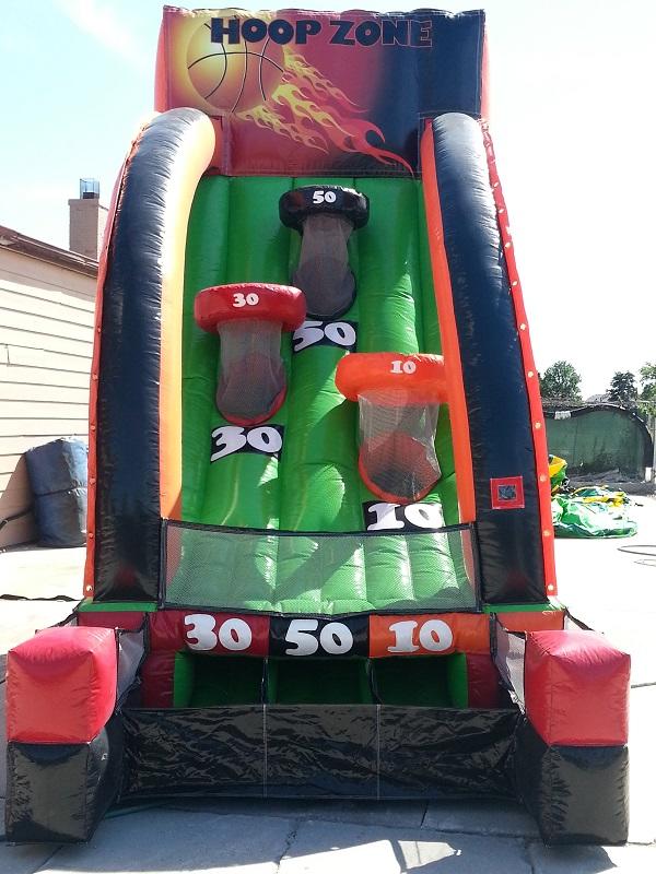 Hoop Zone Inflatable Basketball Game Rental Chicago IL